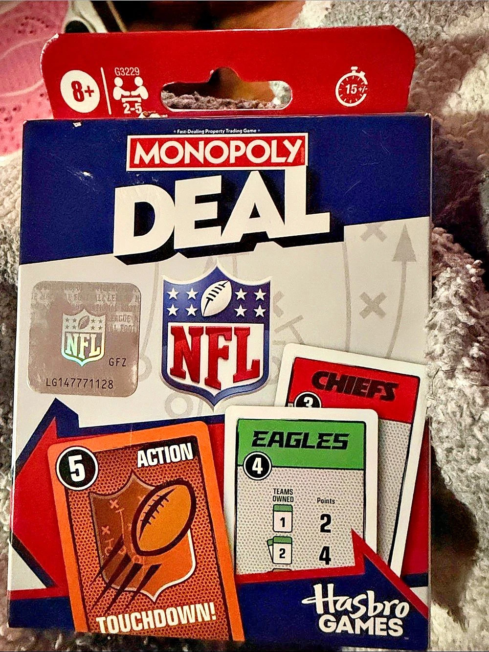 Hasbro Gaming Monopoly Deal NFL Edition Card Game